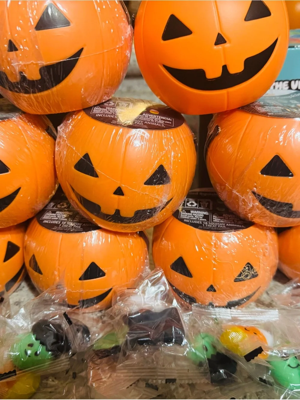 Squishmallows Orange Jack-O'-Lantern Treat Buckets